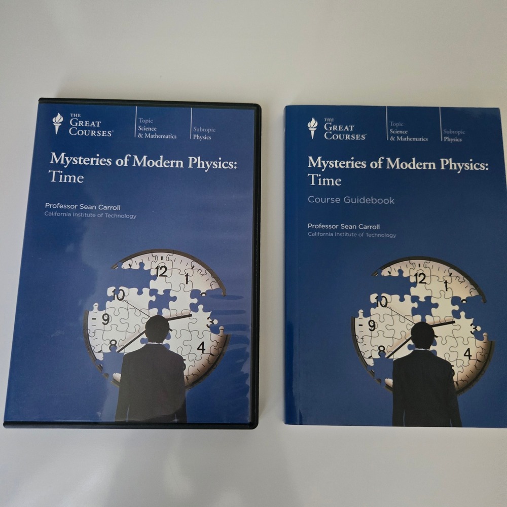 The Great Courses Mysteries of Modern Physics Time Sean Carroll DVD Guidebook‎